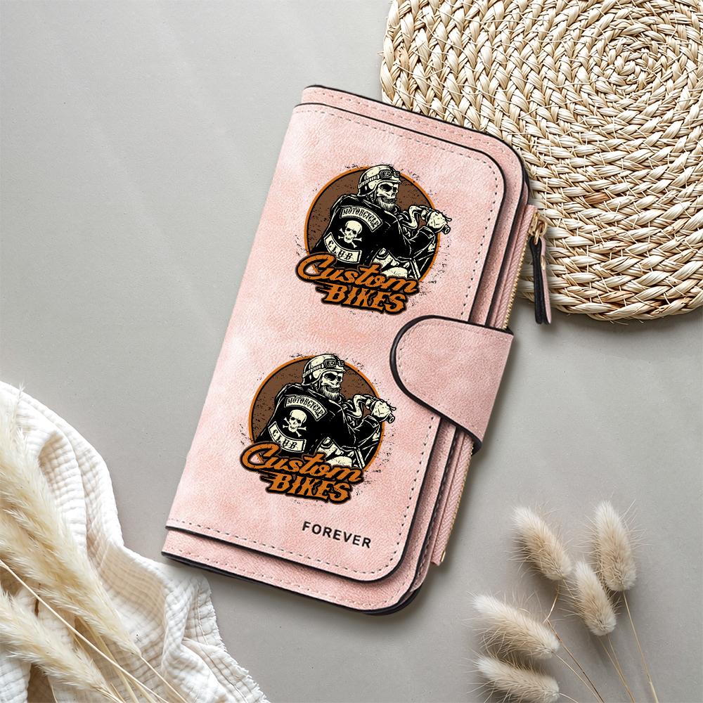 Vintage Biker PU Leather Long Wallet