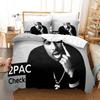 Постельное белье 2 Pac Односпальное Двуспальное Полный Размер Queen King Размер Постельное Белье Взрослые Дети Спальня Пододеяльник Комплекты 3D Печать Tupac Amaru Shakur