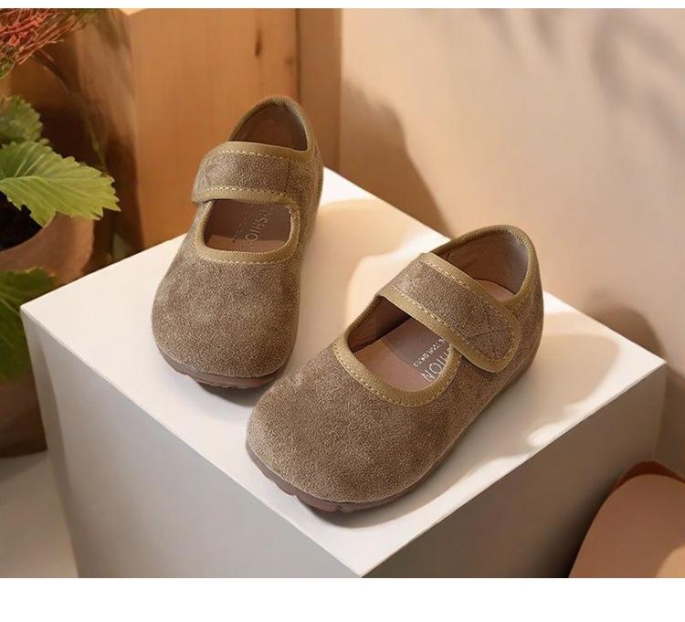 Детские ретро лоферы Birkenstock с флисовой подошвой - Корейские туфли Мэри Джейн Осень/Зима 2025