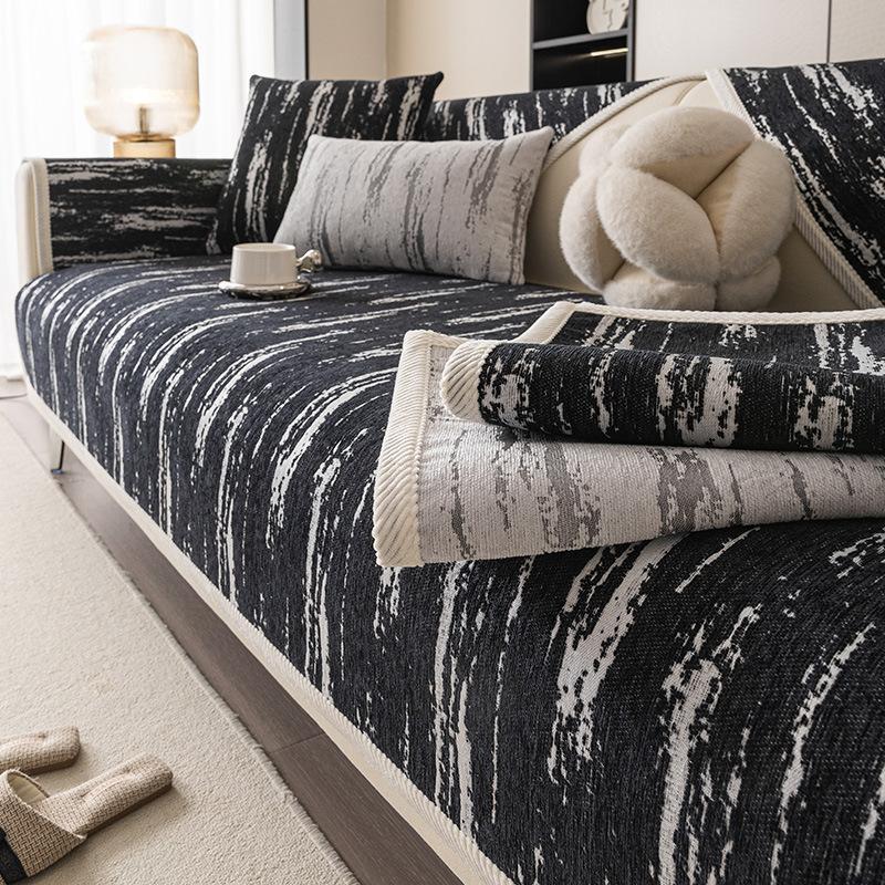 New Chenier Sofa Cushion High-Grade Four-Season Universal Seat Cushion, Non-Slip Sofa Cover, Seat Cushion Cover Cloth