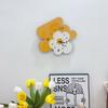 Simple and Creative Cartoon Artistic Flower Clock, Silent Wall Clock for Living Room and Dining Room, Cute Clock for Flower Shop