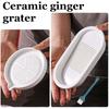 Premium Ceramic Garlic Grater Plate,Exquisitely Handcrafted Ginger Grater Plate,Modern Design Multipurpose Grinder Plates Burnishing Machine