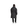 Adidas Originals Fashion Down Long Scarf Collar Puffer Jacket With Brand Logo Embroidery Women Outerwear Black HK5245
