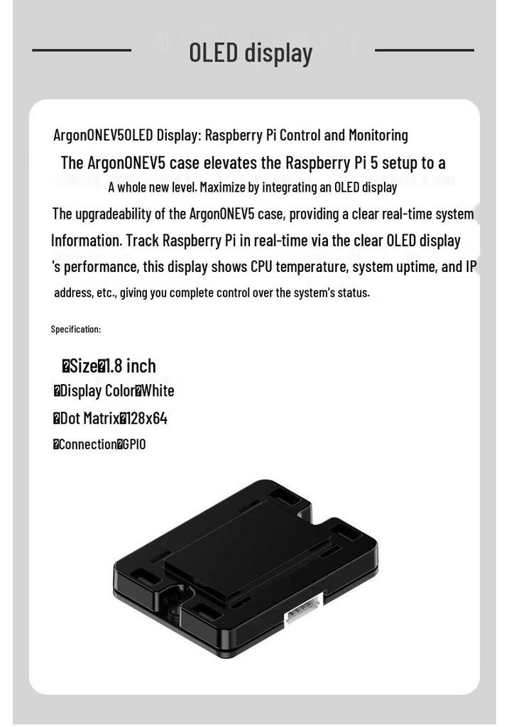 Алюминиевый корпус Argon One V5 для Raspberry Pi 5 с PWM-вентилятором, поддержкой модуля Zigbee, двойным выходом 4K