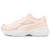 Cilia Mode Synthetic Leather Casual Colorful Low-Top Lifestyle Shoes Women Sneaker Pink White 375732-03
