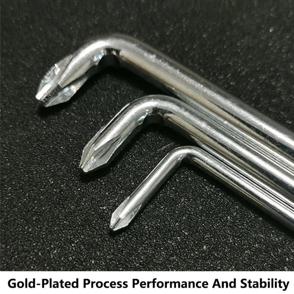 3 шт./комплект Ручной инструмент PH0 PH1 PH2 Для крыла Узкое пространство Колено Г-образный Двухсторонний Набор отверток Отвертка