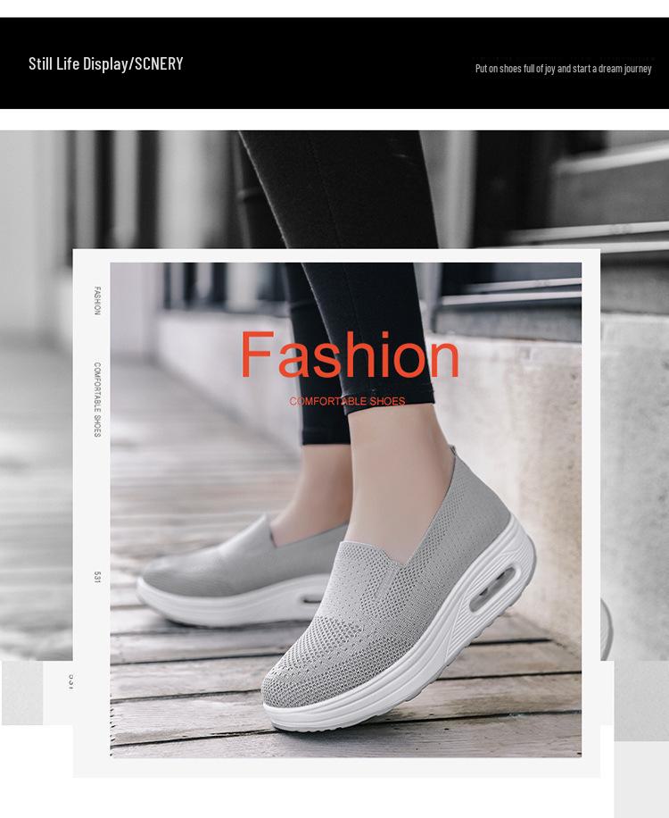 2024 Новые модные женские кроссовки Rocking Air Cushion для ходьбы