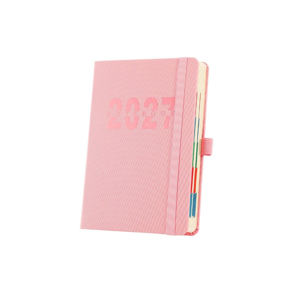 Wear-resistant A5 Agenda Planning Notebook 12 Months Office Work Planner School Office Supplies