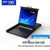 MT-viki 19-дюймовый светодиодный KVM-переключатель для установки в стойку (8-в-1)