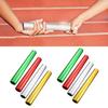 5 Pcs Aluminum Track Field Relay Batons Field Race Batons Running Race Team Equipment for Students Athletes Office Outdoor Sports Practice