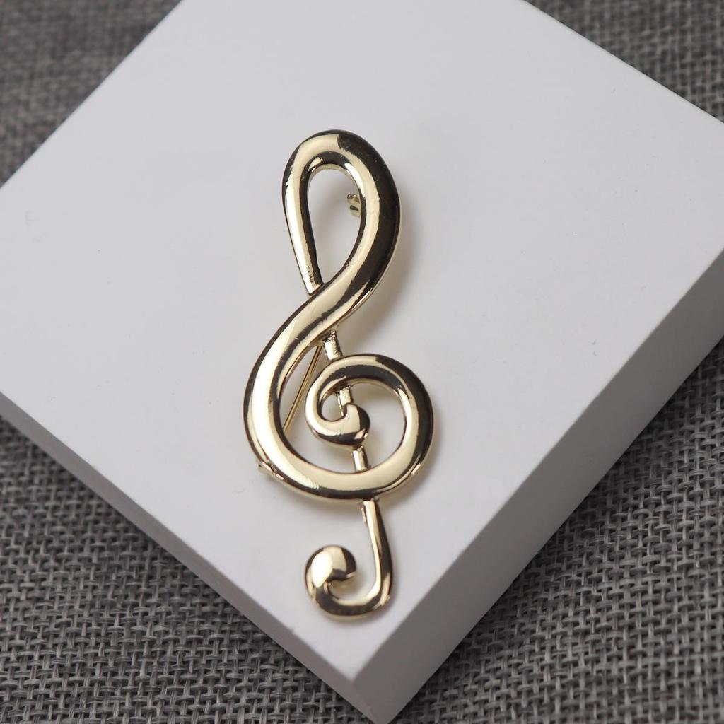 Брошь в виде музыкальной ноты - Модный аксессуар для студентов: Идеально для одежды, шляп или сумок