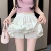 Юбка миди с бантом и подолом-пузырем, женская летняя юбка-фонарик с высокой талией, утягивающая, короткая юбка-фонарик