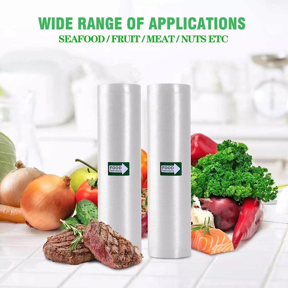 500 см/рулоны вакуумные пакеты для хранения, без BPA вакуумные пакеты для хранения, герметичные пакеты для хранения продуктов, приготовление пищи и су-вид