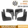 Set Molded Car Mud Flaps For Nissan X-Trail Rouge T32 2014 -  Xtrail Splash Guards Mud Flap Mudguards Fender