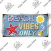 Putuo Decor Beach Retro Tin Sign Licenses Plate Plaque Metal Vintage Poster for Pub Bar Surf Club Man Cave Wall Art Decoration