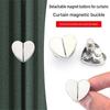 1/2/4Pcs Detachable Heart Shaped Magnetic Curtain Button Simple Drapery Clips  for Home