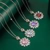 BELLA BOX Flower Pendant Necklace Multiple Colour Fashion Wedding Engagement Jewelry