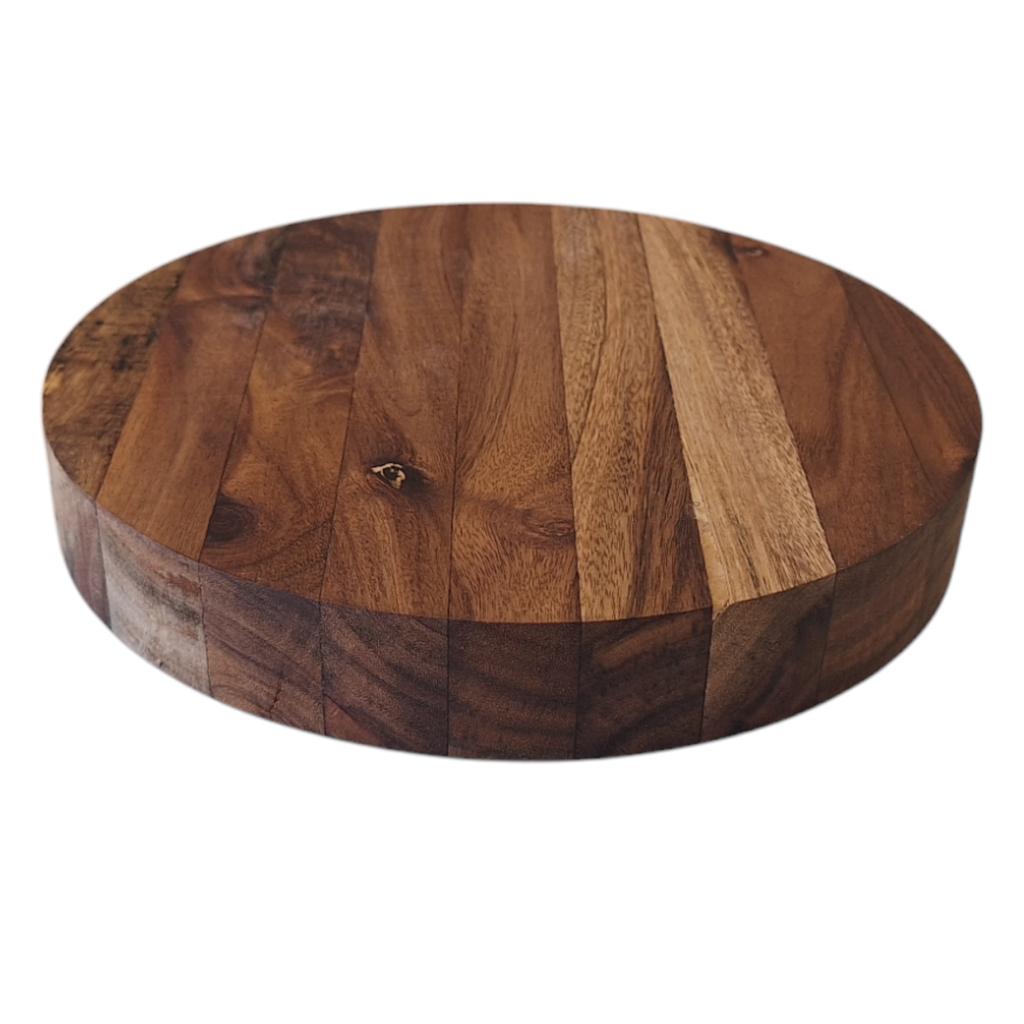 PLATE MADE OF ACACIA WOOD FOR SERVING TRAY 16 x 3 cm