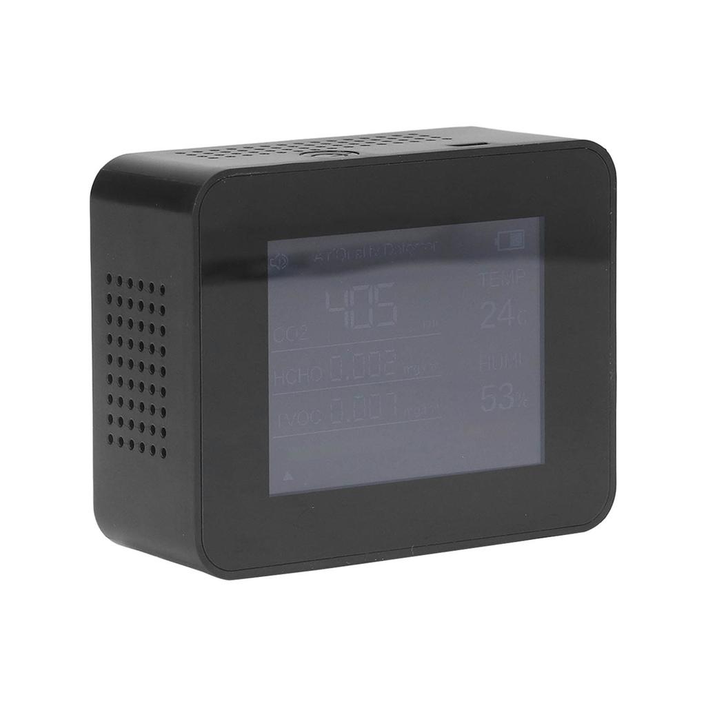 Portable Carbon Dioxide Detector USB Charging Temperature and Humidity Tester with Color Screen