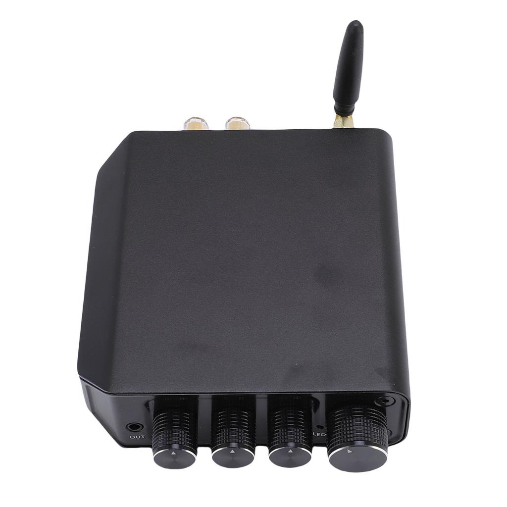 Стереоусилитель Bluetooth 5.4 USB AUX Вход 2 канала 50 Вт x 2 Hi-Fi усилитель для MP3 WAV WMA APE FLAC Вилка США