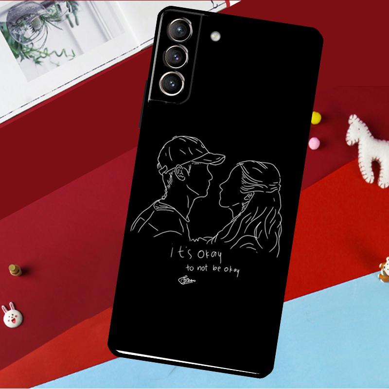 Корейская дорама «Всё в порядке, если ты не в порядке» Чехол для Samsung Galaxy S25 S23 S22 S20 S24 Ultra S9 S10 Plus S21 FE S25 FE Чехол для телефона
