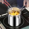 Универсальная фритюрница из нержавеющей стали для домашнего использования, фритюрница, небольшая фритюрница с функцией разбрызгивания масла, фритюрница для картофеля фри