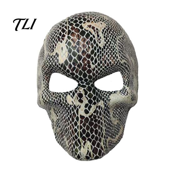 Scary Skeleton Face Masque Day of The Dead Skull Masque, Halloween Sugar Full Haunted House Cosplay Accessories Masquerade Party Accessory