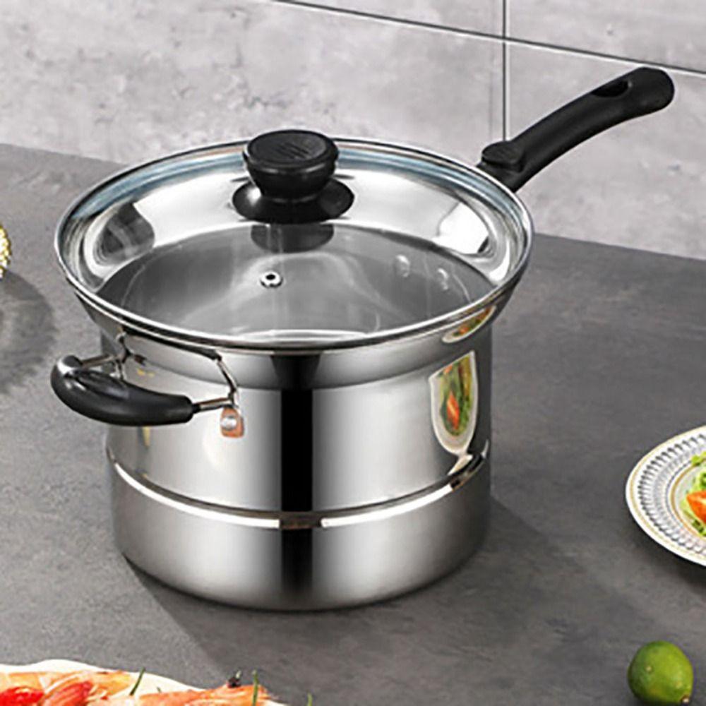 with Frying Basket and Steamer Deep Fryer Pot Stainless Steel Stockpot Pasta Pot Tempura