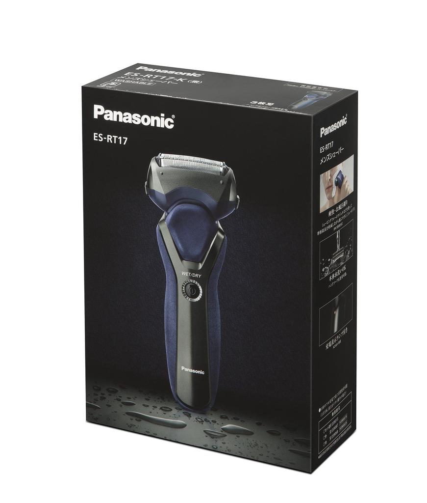 Panasonic Бритва 3 лезвия для ванны и бритья черная мужская ES-RT17-K