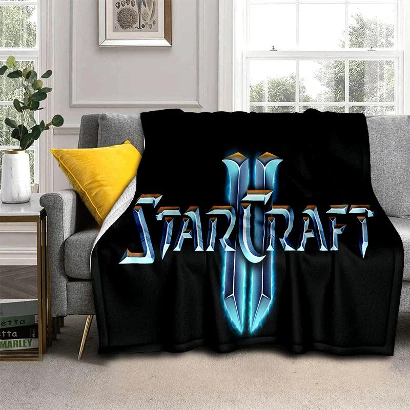 3D Ретро-игровое одеяло StarCraft Gamer, мягкое одеяло для дома, спальни, кровати, дивана, пикника, путешествия, офиса, отдыха, одеяло, детское одеяло