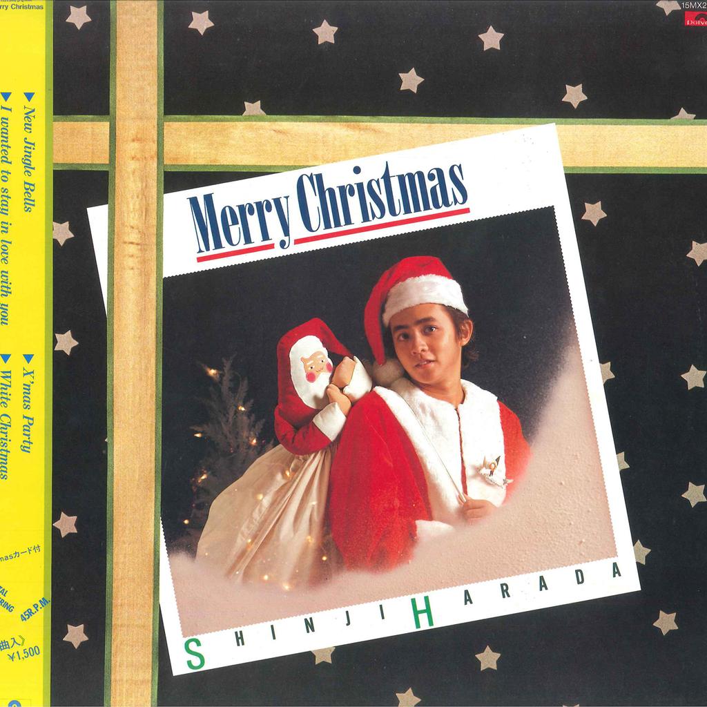 LP Пластинка SHINJI HARADA - Merry Christmas 15MX2034 POLYDOR 1981 Япония Оби Японский Поп/Рок Б/У