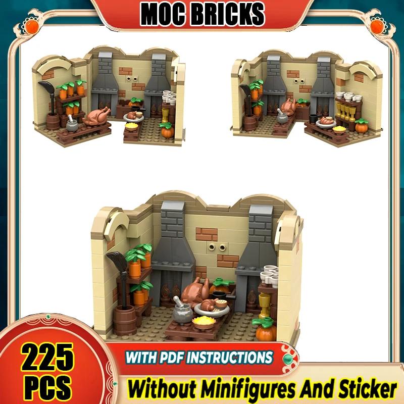 Office Dorm Modular Castle - House Kitchen Library Model Building Blocks MOC Room of Requirement Architecture Collection Toys