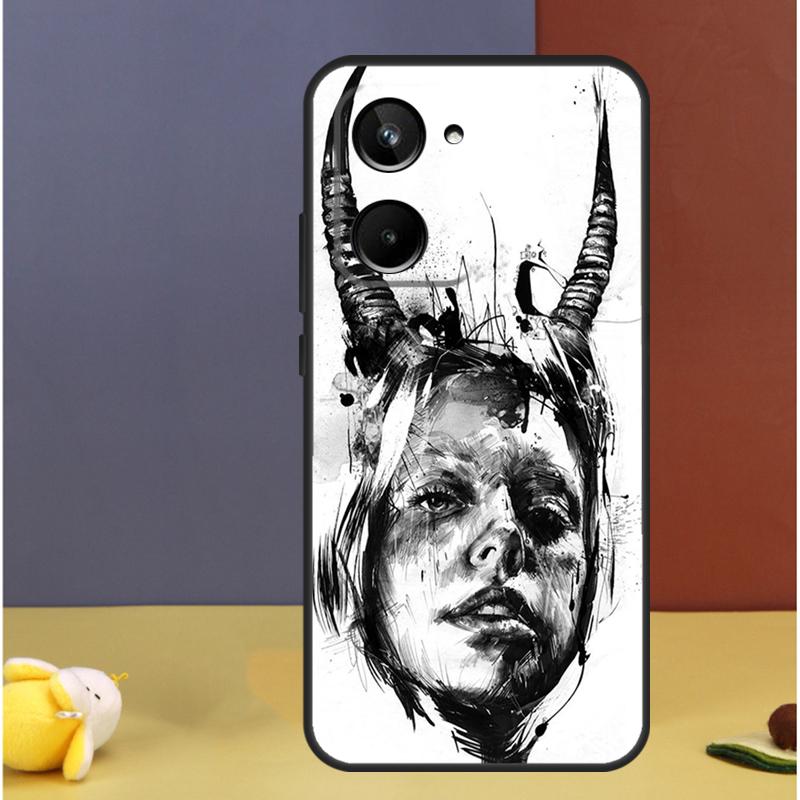 Devil Woman For Realme 15 10 11 12 13 14 Pro Plus C65 C67 C63 C61 C55 C51 C53 C35 C75 GT6 GT7 Pro Case