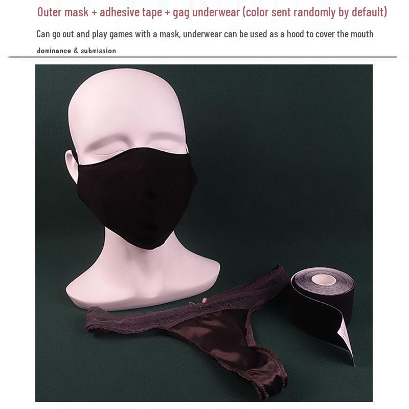Сет: Скрытые зажимы для сосков и SM-ошейник: Унисекс Игрушки для Активного Отдыха с Маской для Пениса и Анальной Пробкой