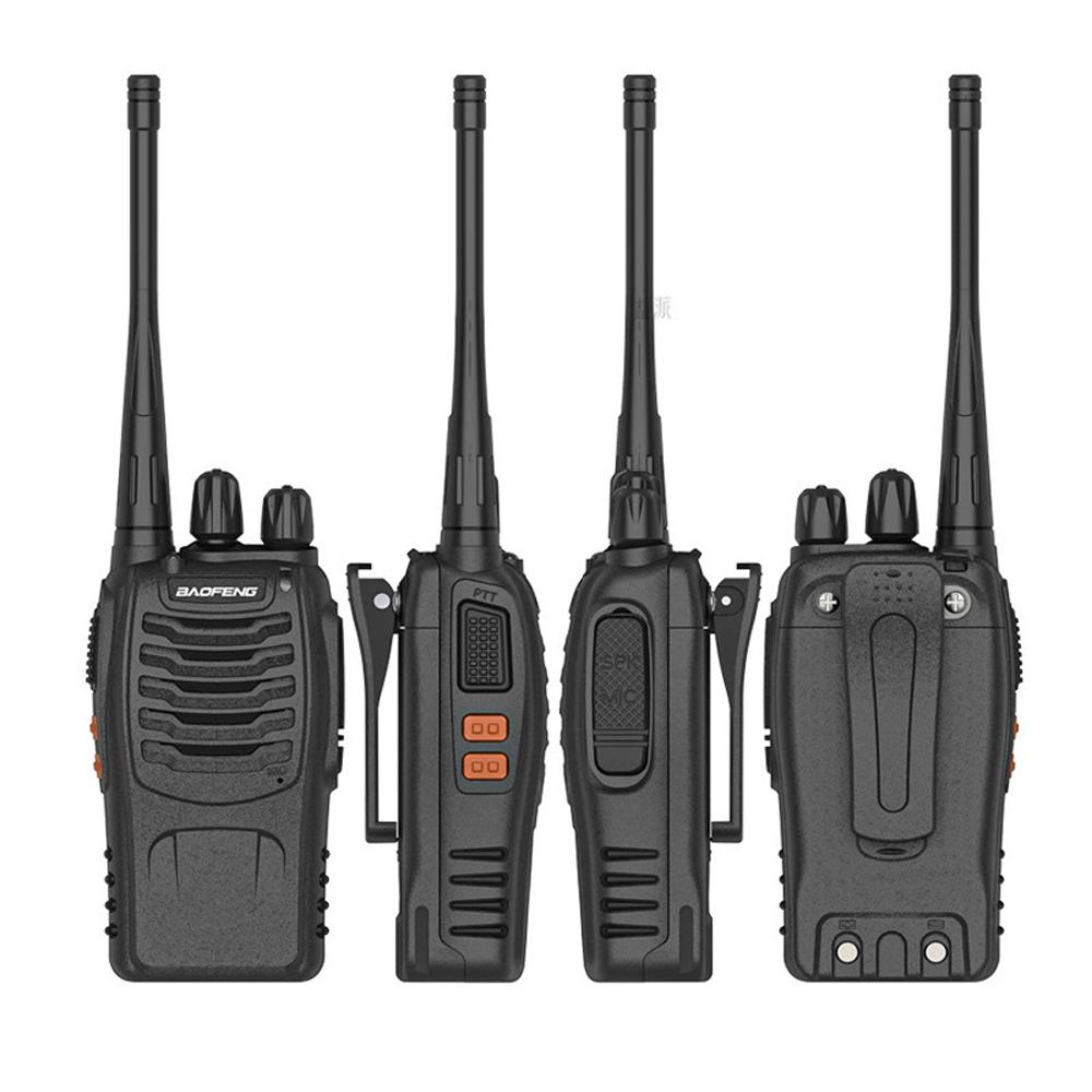 4PCS Baofeng BF-888S V2 Walkie Talkie Dual Band Portable Long Range UHF 400-470MHz VOX Ham Two Way Radio For Hunting Hotel Walk
