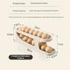 Kitchen Egg Storage Organization Tray Rolling Egg Dispenser Dual Layer Food Grade Plastic Egg Holder for Refrigerator Storage