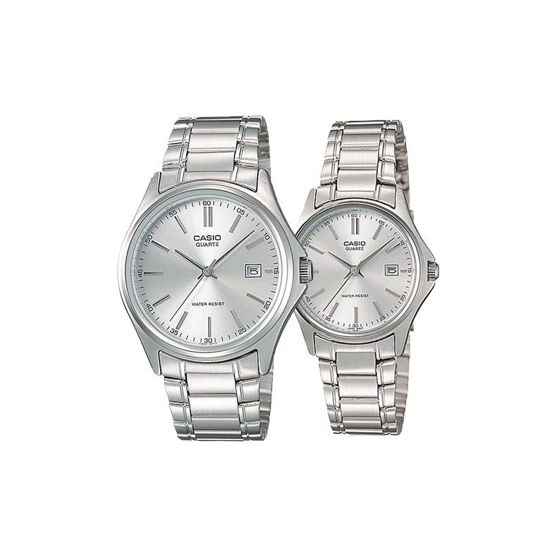 Casio Унисекс Парная Серия Стол Серебряные Часы MTP-1183A-7A<P-1183A-7A