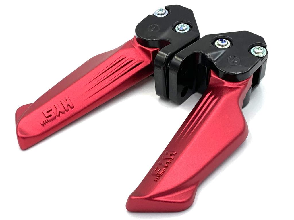 HYS Anodized Color Tandem Step Cygnus X 3/4-type/5 Cygnus Gryphus Majesty S Bracket Included Easy Installation Custom Dress Up (Red)