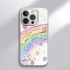 Радужные цветы для Apple 16promax Мультяшные женщины для чехла для iPhone 15 Новый 14pm Гидрогелевый чехол