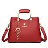 Spring and Summer New Korean Style Fashionable Soft Leather Large Capacity Trendy Luxury Handbag Single Shoulder Solid Color Crossbody Bag