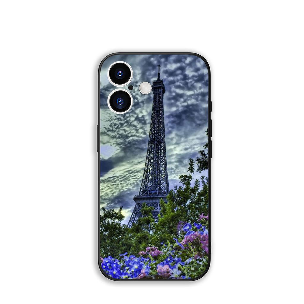 Phone Cover Love Paris Eiffel tower pink Casing for Apple iPhone 17 16 11 Pro XS Max XR 6 7 8 Plus + 16E SE 2020 Air 5 8+ Case