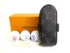 Authentic LOUIS VUITTON Monogram Eclipse Andrews Golf Kit Golf Ball Case #9689  Refurbished