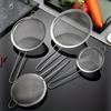 Stainless Steel Colander Kitchen Household Mesh Oil Drain Ladle Bean Curd Tip Ear Mesh Flour Filter Sieve