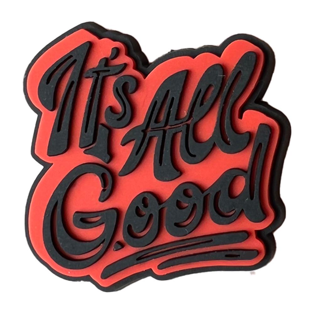 Серия фраз с буквами Мультяшные украшения для обуви-сабо: Милые ПВХ цветы и пряжки