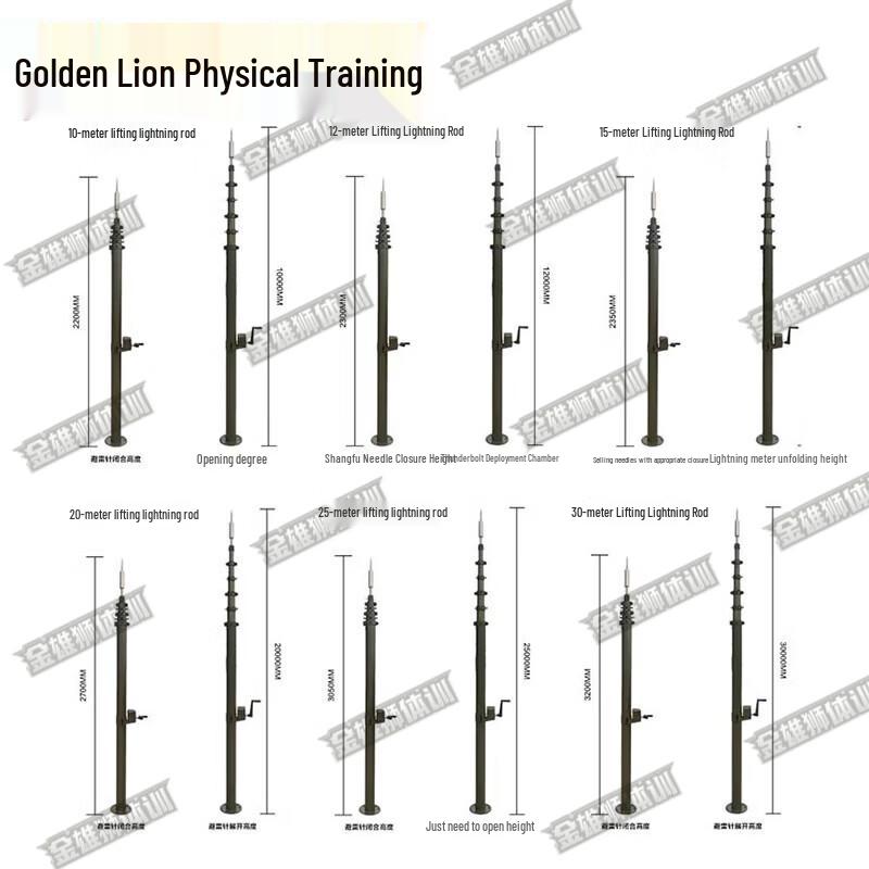 Jinxiongshi Portable Manual Lifting Lightning Rod Kit