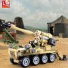 159PCS Bricks Sluban 0751 Tank Model Building Block Toys Morden Military Self-propelled Artillery Army Truck Construction Kiit Children Diy Bricks Toy