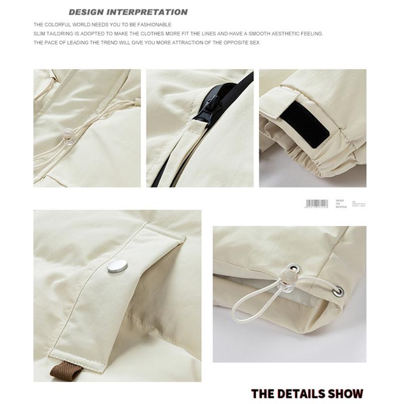 Зимняя утолщенная теплая стеганая парка мужская лоскутная пуховая куртка с принтом уличная одежда в стиле Харадзюку пальто большого размера верхняя одежда унисекс