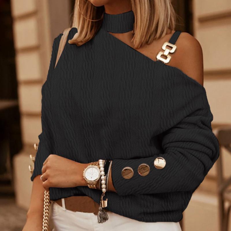 GMXIA женские модные повседневные весенне-осенние однотонные блузки и рубашки с длинными рукавами с принтом