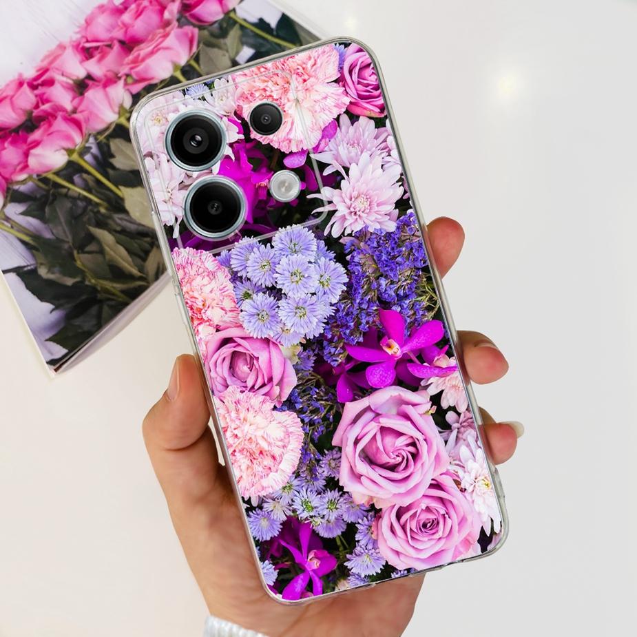 For Xiaomi Poco X6 Pro 5G Case New Fashion Painted Cover Clear Silicone Soft TPU Phone Case For Xiaomi Poco X6 Pro PocoX6 Bumper