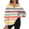 Women's Casual Fashion Long Sleeve Printing Zipper Hooded Sweatshirt Top